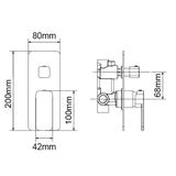 IVANO Series Diverter Mixer Trim Kit only
