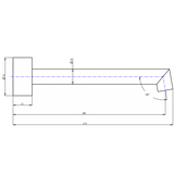 Caddence Wall Spout 200mm
