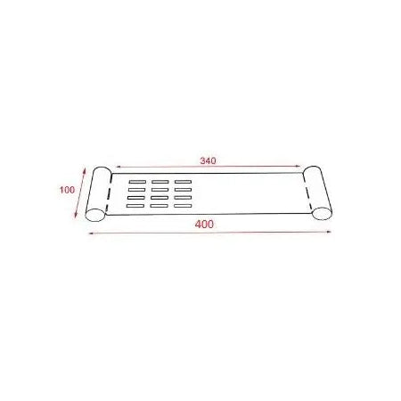 Esperia Towel Shelf Bar 400mm