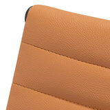 Calibre COC6403-YS Low Back Office Chair - Saddle Tan in Black Frame