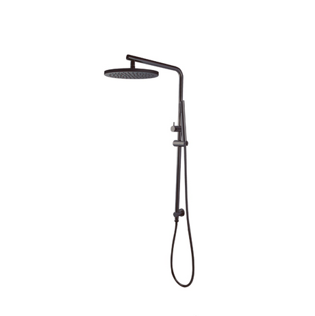 10'' Round Shower Station Top Water Inlet - Brushed Gun Metal