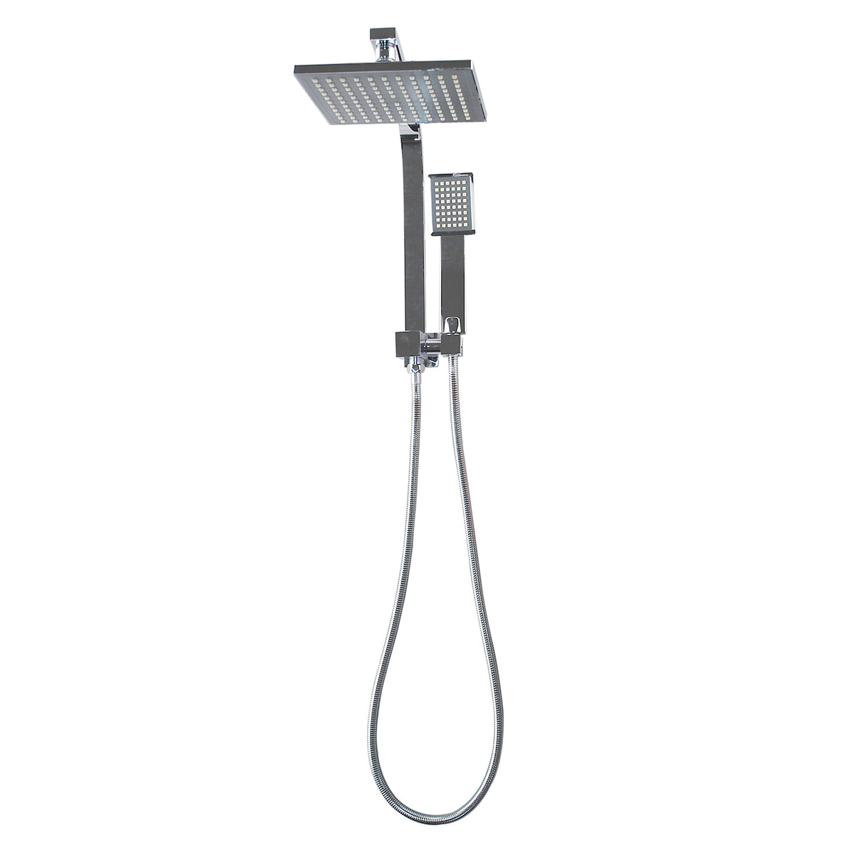 AQU 10" Square Shower Station Top Water Inlet - Chrome