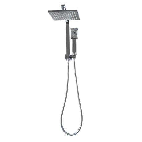 AQU 10" Square Shower Station Top Water Inlet - Chrome