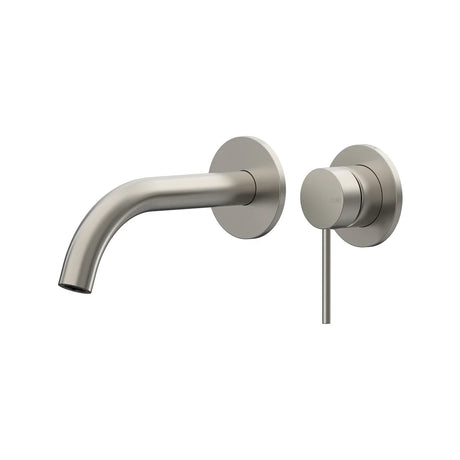 Argia Wall Basin/Bath Mixer Set 180 Curved Spout Lead Free