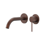 Argia Wall Basin/Bath Mixer Set 180 Curved Spout Lead Free