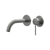 Argia Wall Basin/Bath Mixer Set 180 Curved Spout Lead Free