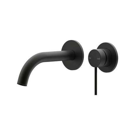 Argia Wall Basin/Bath Mixer Set 180 Curved Spout Lead Free