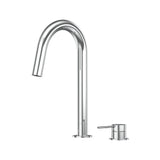 Argia Hob Sink Mixer Set 200 Curved Spout Lead Free