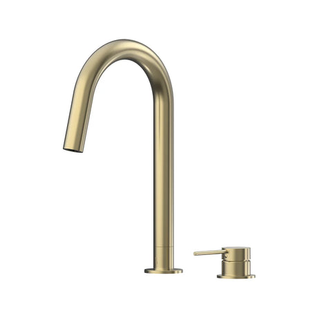 Argia Hob Sink Mixer Set 200 Curved Spout Lead Free