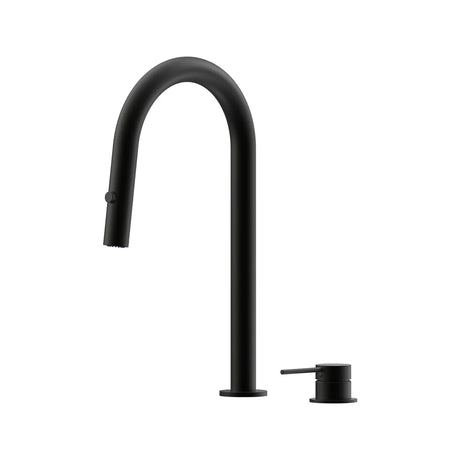 Argia Hob Pull Out Spray Sink Mixer Set 200 Curved Spout Lead Free