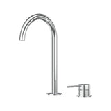 Argia Hob Basin Mixer Set 175 Curved Spout Lead Free
