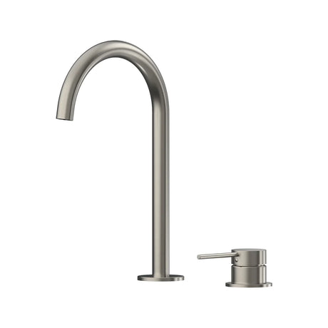 Argia Hob Basin Mixer Set 175 Curved Spout Lead Free