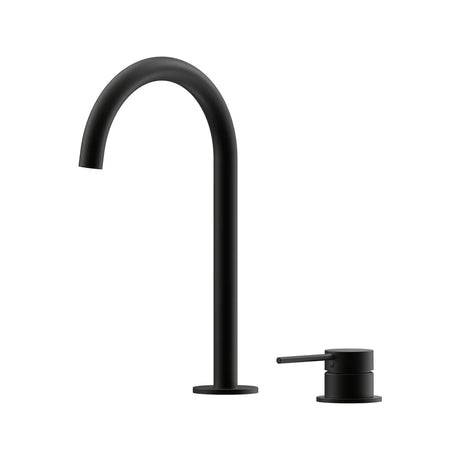 Argia Hob Basin Mixer Set 175 Curved Spout Lead Free