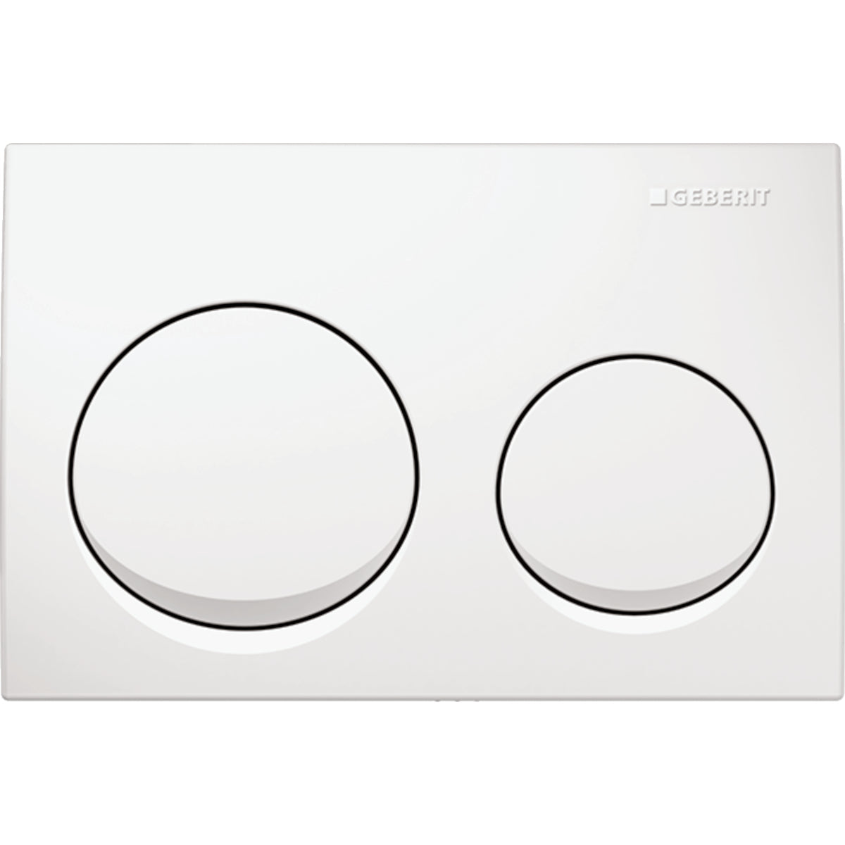 Mercio Geberit Alpha25 Round Flush Plate – White Alpine