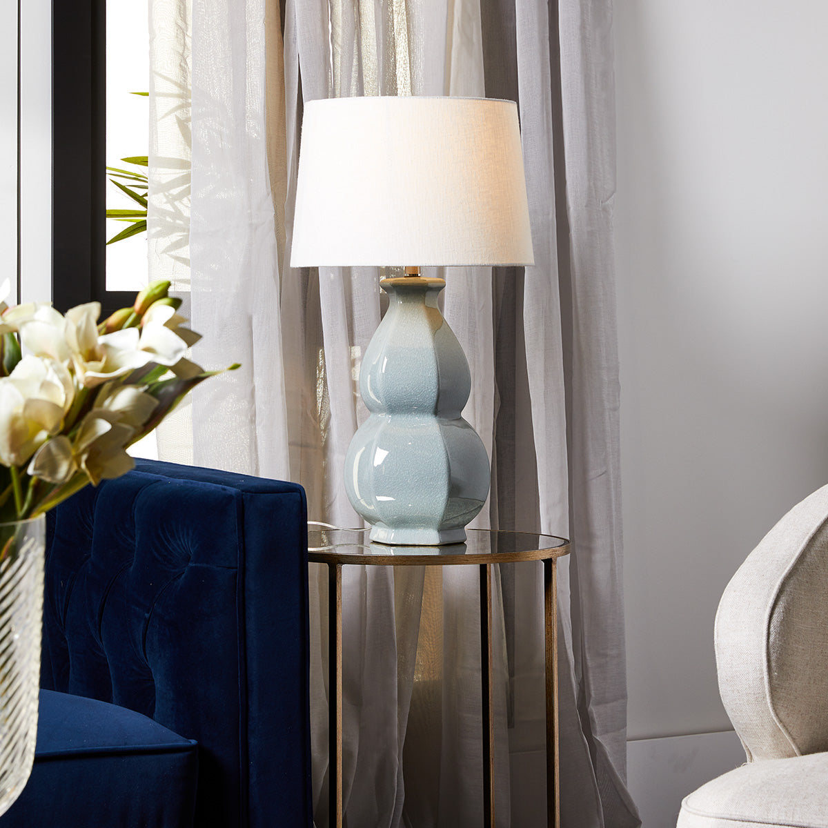 Erica Table Lamp - Duck Egg Blue