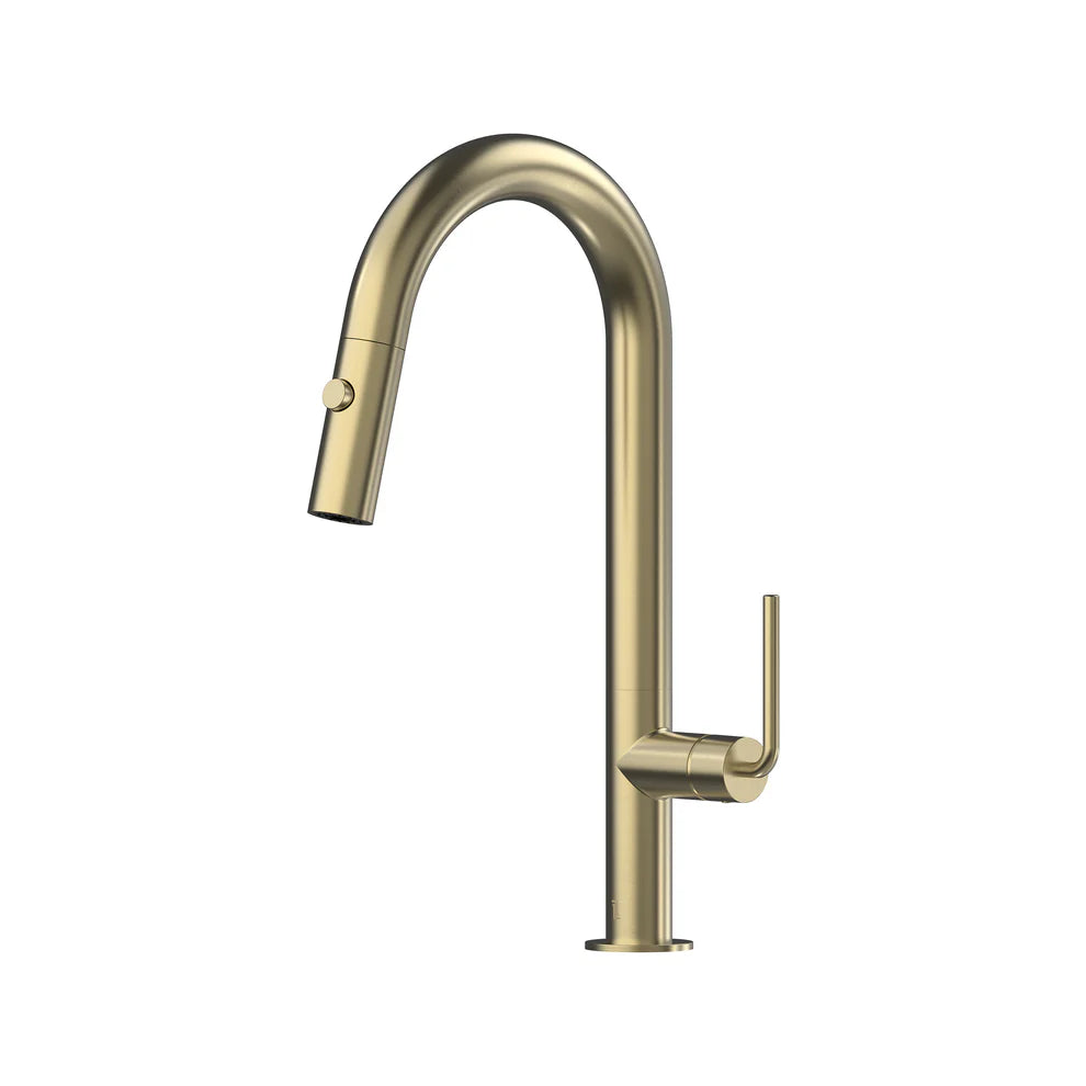 Meira Pull Out Spray Sink Mixer 200 Curved Spout Lead Free