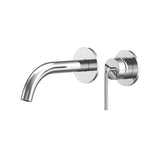 Meira Wall Basin/Bath Mixer Set 180 Curved Spout Lead Free
