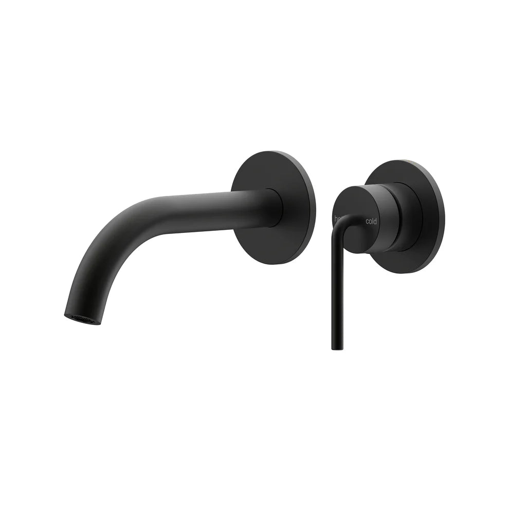 Meira Wall Basin/Bath Mixer Set 180 Curved Spout Lead Free