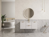 Miami Wall Hung PVC Cabinet 1200mm (Single Bowl/Double Bowl) (Matte White)