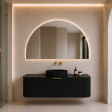 Lukka AGENA Wall Hung Vanity Matte Black (All Sizes)