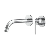Meira Wall Basin/Bath Mixer Set 220 Curved Spout Lead Free
