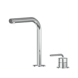 Meira Hob Basin Mixer Set 175 Right Angle Spout Brushed Gold Lead Free