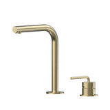 Meira Hob Basin Mixer Set 175 Right Angle Spout Brushed Gold Lead Free
