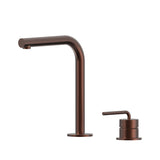 Meira Hob Basin Mixer Set 175 Right Angle Spout Brushed Gold Lead Free