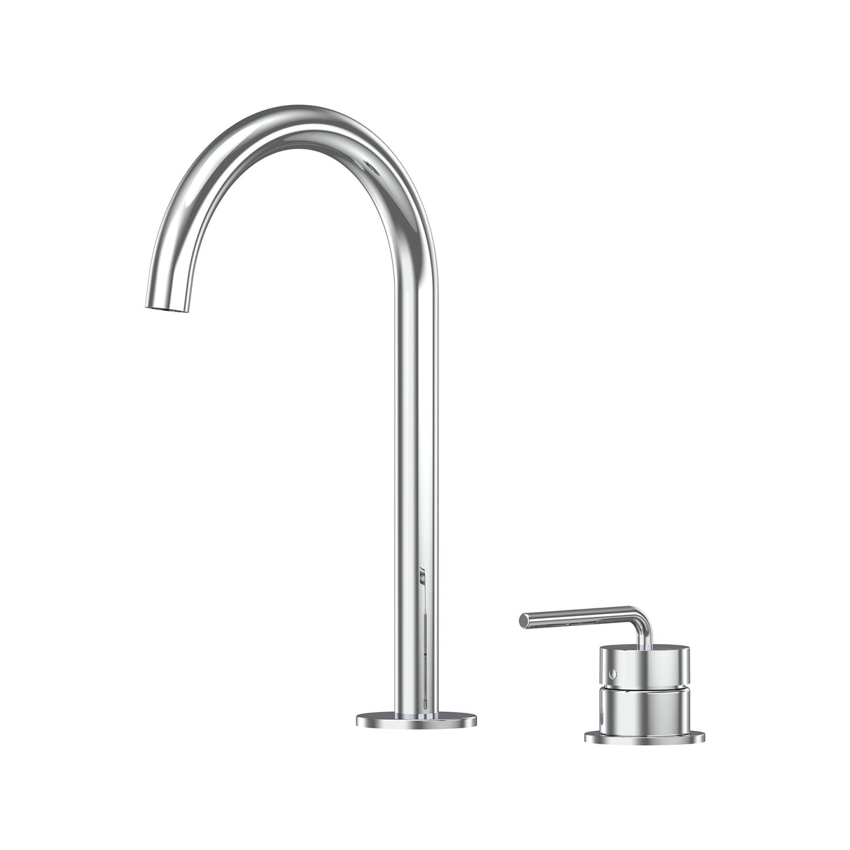 Meira Hob Basin Mixer Set 175 Curved Spout Brushed Gold Lead Free