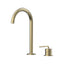 Meira Hob Basin Mixer Set 175 Curved Spout Brushed Gold Lead Free
