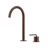 Meira Hob Basin Mixer Set 175 Curved Spout Brushed Gold Lead Free