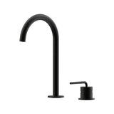 Meira Hob Basin Mixer Set 175 Curved Spout Brushed Gold Lead Free