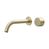 Cahya Wall Basin/Bath Progressive Mixer Set 220 Curved Spout Lead Free