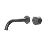 Cahya Wall Basin/Bath Progressive Mixer Set 220 Curved Spout Lead Free