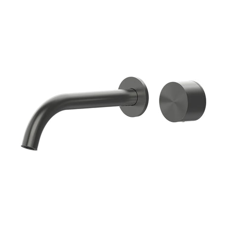 Cahya Wall Basin/Bath Progressive Mixer Set 220 Curved Spout Lead Free