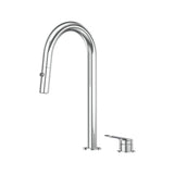 Sereia Hob Pull Out Spray Sink Mixer Set 200 Curved Spout Lead Free