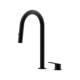 Sereia Hob Pull Out Spray Sink Mixer Set 200 Curved Spout Lead Free