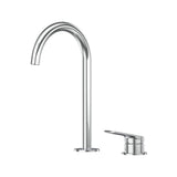 Sereia Hob Basin Mixer Set 175 Curved Spout Lead Free