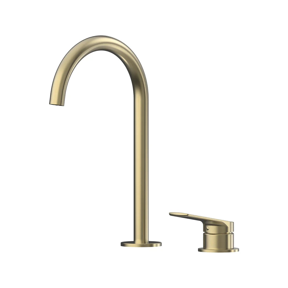 Sereia Hob Basin Mixer Set 175 Curved Spout Lead Free