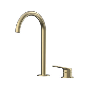 Sereia Hob Basin Mixer Set 175 Curved Spout Lead Free
