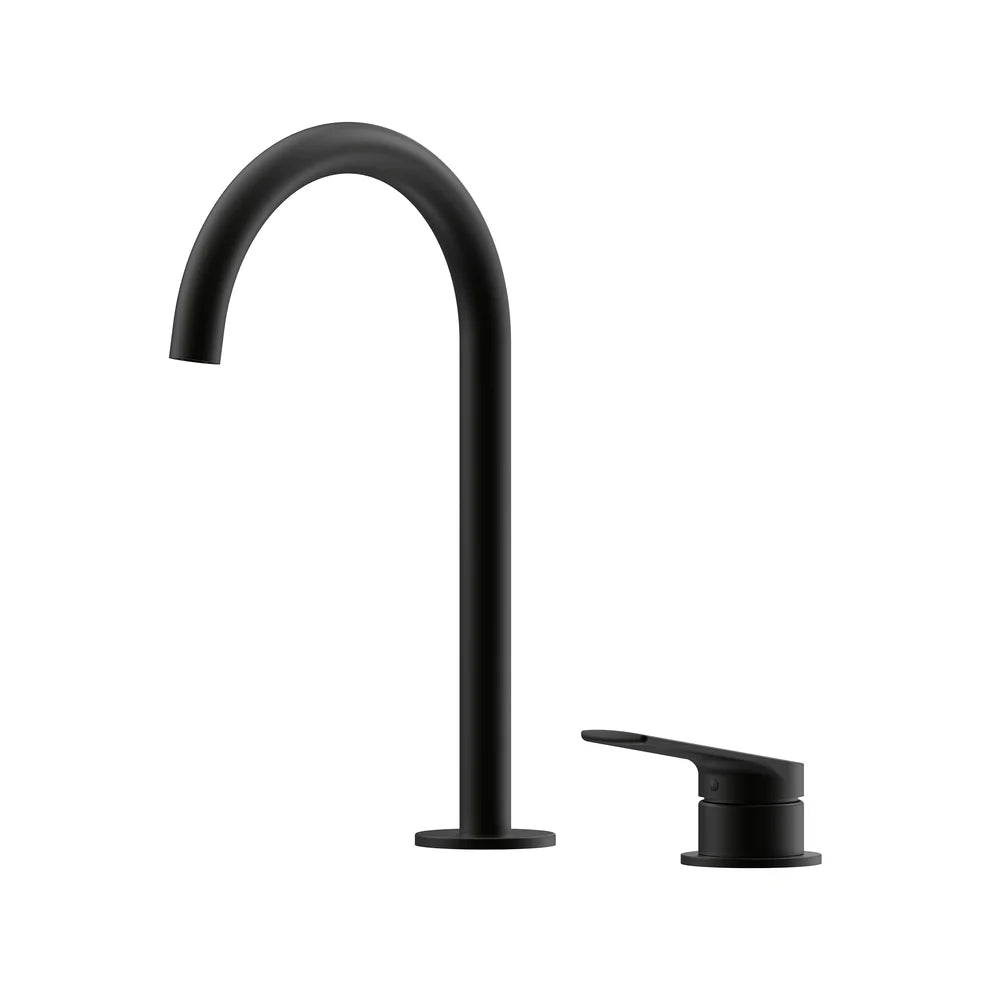 Sereia Hob Basin Mixer Set 175 Curved Spout Lead Free