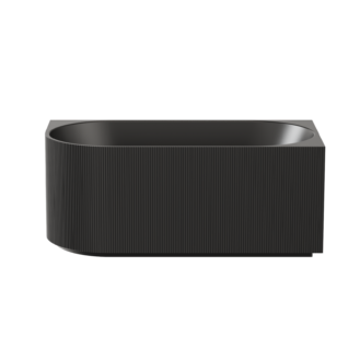 Capri Corner Back to Wall Bathtub with Non-Overflow (Right Corner/Matte Black) (1500/1700mm)
