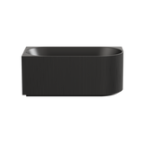 Capri Corner Back to Wall Bathtub with Non-Overflow (Left corner/ Matte Black) (1500/1700mm)