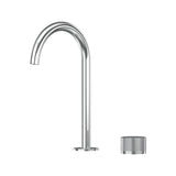 Leggero Hob Progressive Basin Mixer Set 175 Curved Spout Lead Free
