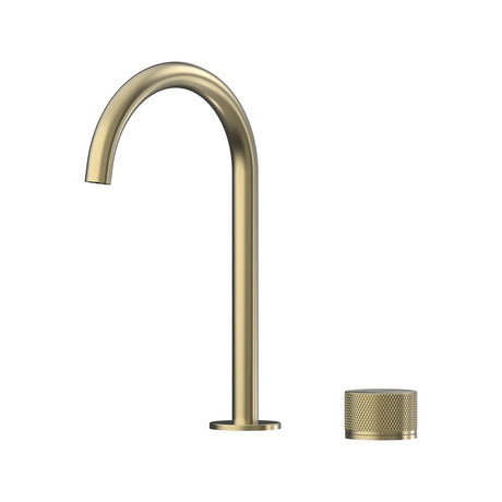 Leggero Hob Progressive Basin Mixer Set 175 Curved Spout Lead Free