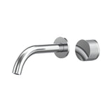 Leggero Wall Basin/Bath Progressive Mixer Set 180 Curved Spout Lead Free