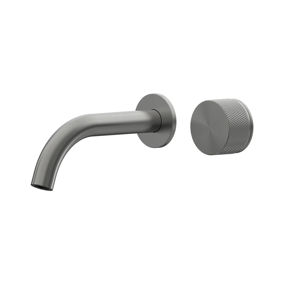Leggero Wall Basin/Bath Progressive Mixer Set 180 Curved Spout Lead Free