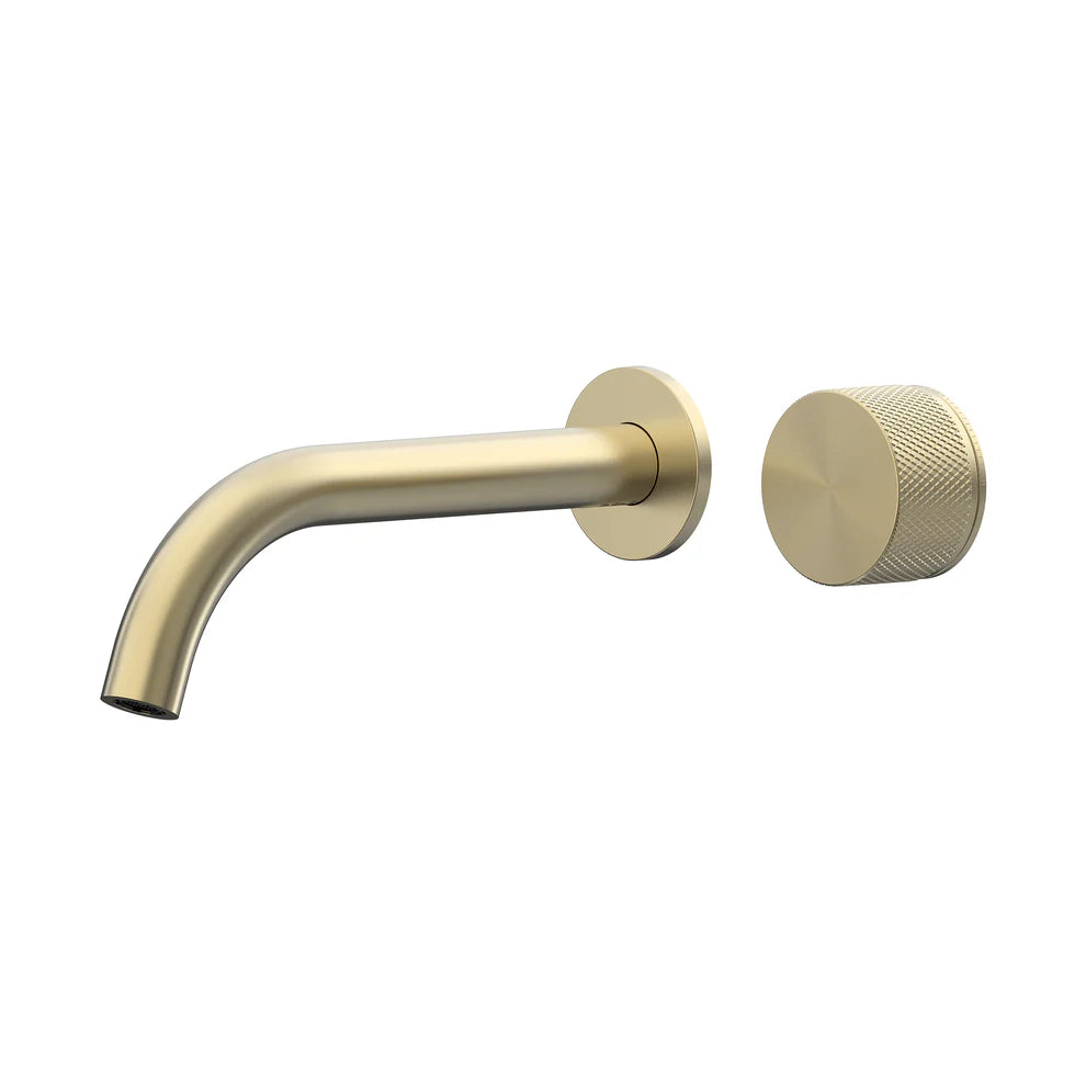 Leggero Wall Basin/Bath Progressive Mixer Set 220 Curved Spout Lead Free
