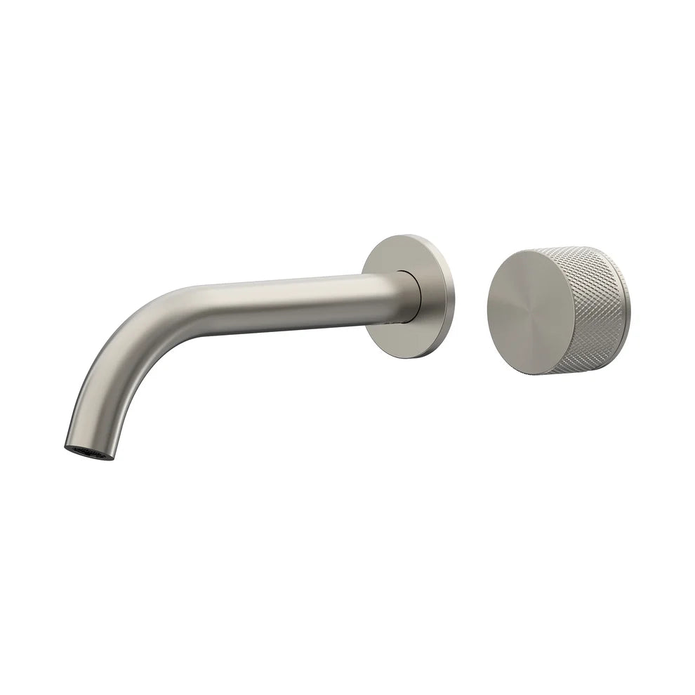 Leggero Wall Basin/Bath Progressive Mixer Set 220 Curved Spout Lead Free