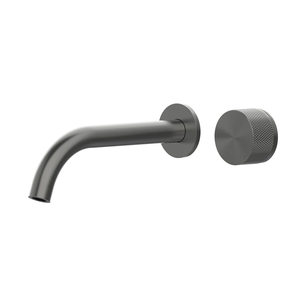Leggero Wall Basin/Bath Progressive Mixer Set 220 Curved Spout Lead Free